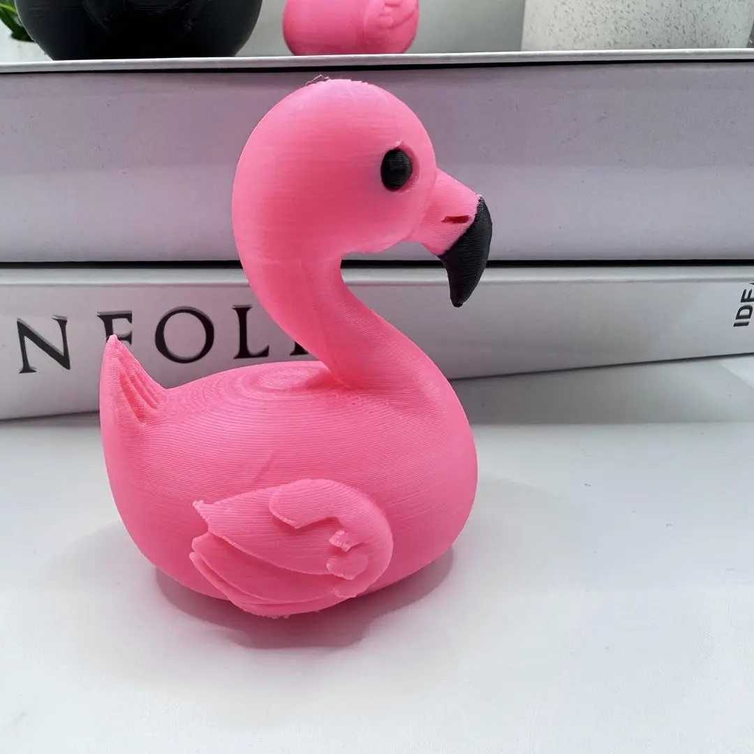 1PC Pink Flamingo Figurine Cute Mini Decor | Aesthetic Desk Ornament, Trendy Desktop Ornaments, Home Office Decor, Trendy Gift for Kids Friends Flamingo Lovers, Party Holiday Decoration, Home Decor Ornaments