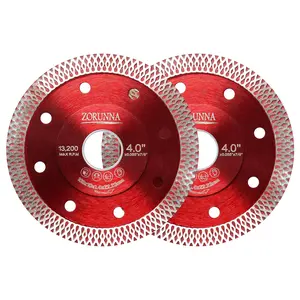 4-Inch Diamond Tile Saw Blades (2-Pack) – Ultra-Thin for Precision Cuts on Porcelain, Ceramic & Granite | Wet/Dry Use