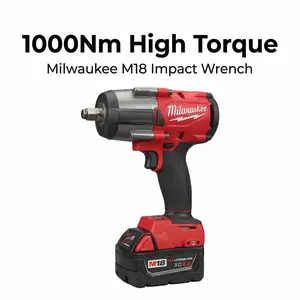 Milwaukee M18 1000Nm Impact Wrench m electric driver car truck repair power tool nut-busting torque chrome sockets and 4-mode drive control 18 in