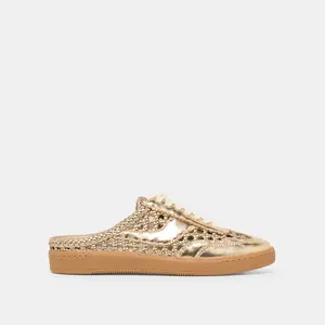 Dolce Vita NOTICE SLIDE WOVEN SNEAKERS GOLD WOVEN STELLA