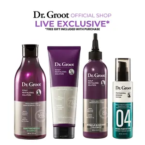 Dr. Groot Scalp Revitalizing 3 Step Bundle + Bonding System Instant Repair Serum, Korean Haircare, Biotin, Keratin & Silk Protein, Thickening, Strengthening & Hydrating