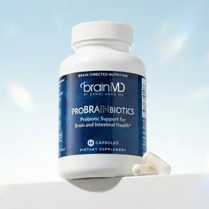 ProBrainBiotics Probiotic Supplement by BrainMD | Lactobacillus-Infused Formula for Stress Relief