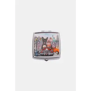Nicole Lee USA Printed Metallic Square Pill Case