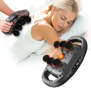 [Multifunctional Massage Gun] 6-Head Multifunctional Handheld Massage Gun | 1pc USB Rechargeable with Storage Case, Great Gift for Family And Friends