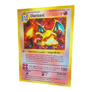Pokemon Charizard, Blastoise & Venusaur Base set cards (3in1) 3D holographic lenticular poster