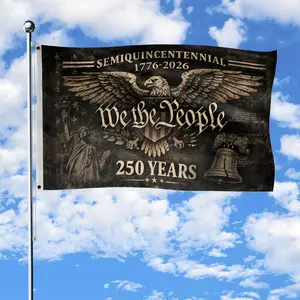 250 Years Commemorative Flag Double-Sided House Flag Patriotic Outdoor Decor