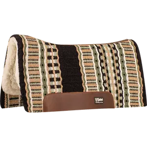 Cashel 3/4" Blanket Top Performance Fleece Saddle Pad- Black/Sage