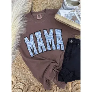 Gray Camo Mama Tee
