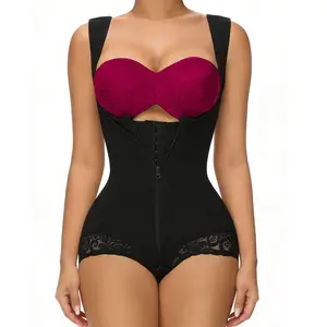 JOSHINE SHAPER Fajas Moldeadoras Shapewear Tummy Control Full Body Shaper Post Surgery Compression Garment with Invisible Zipper & Adjustable Hooks for Women Soft Adjustable Bodysuit Clothes Lace Valentine's Day Gifts