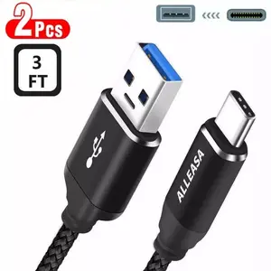 2 Pack USB-C to USB-A Cable Fast Charge Type C Charging Cord Rapid Sync Charger