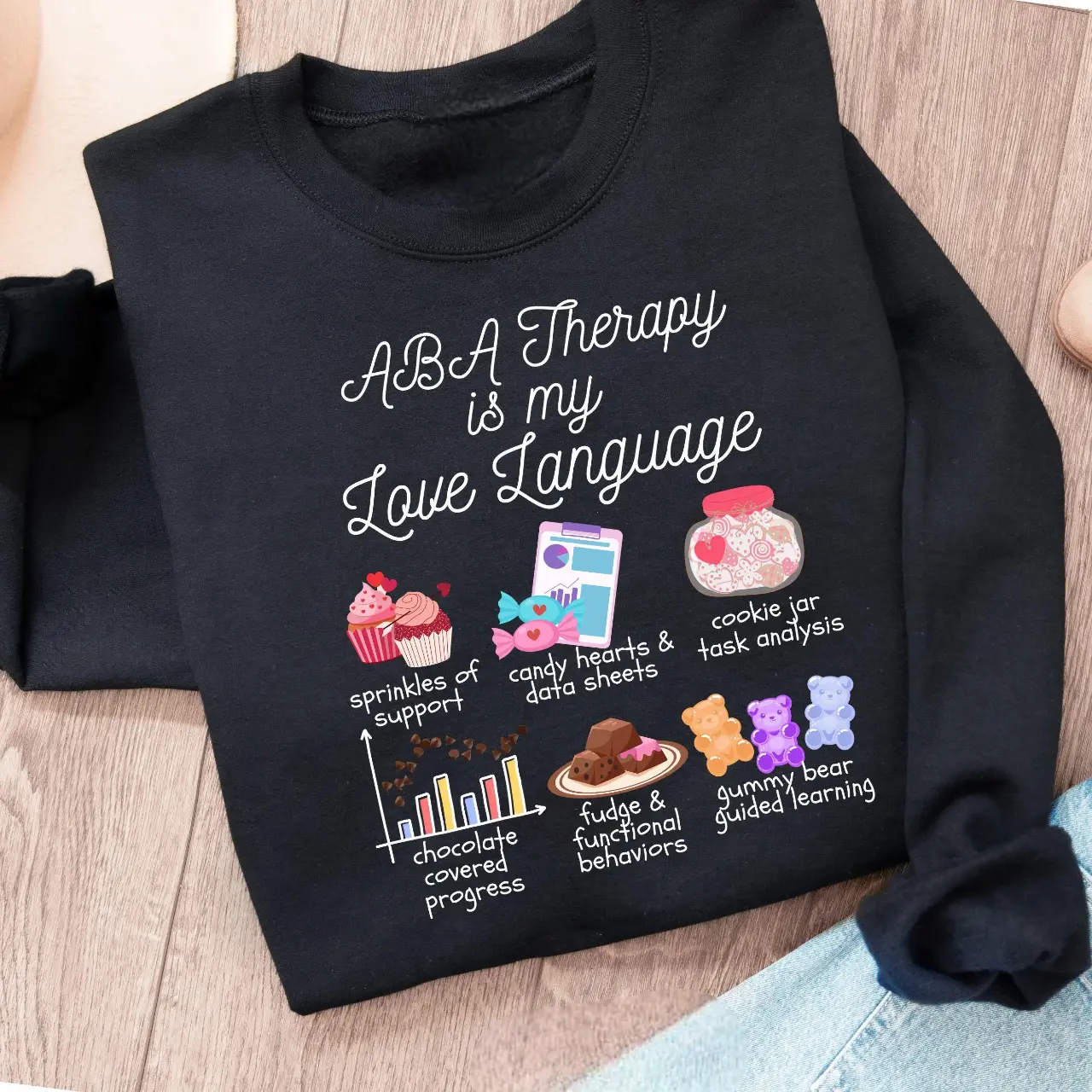 RBT Sweatshirt - Funny Valentine Crewneck, ABA Therapy Gift, Registered Behavior Technician