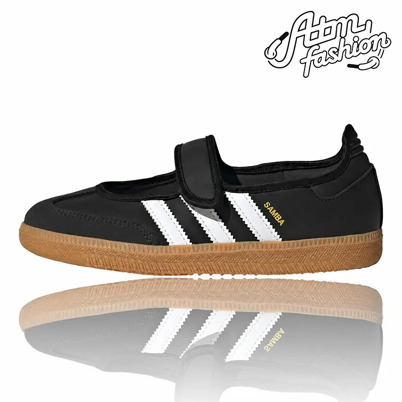 adidas Samba Jane Black White Gum (GS) Women's Authentic Shoes Footwear Sneaker Trainer Comfortable Walking Fashion Trending GiftMother's Day Gift