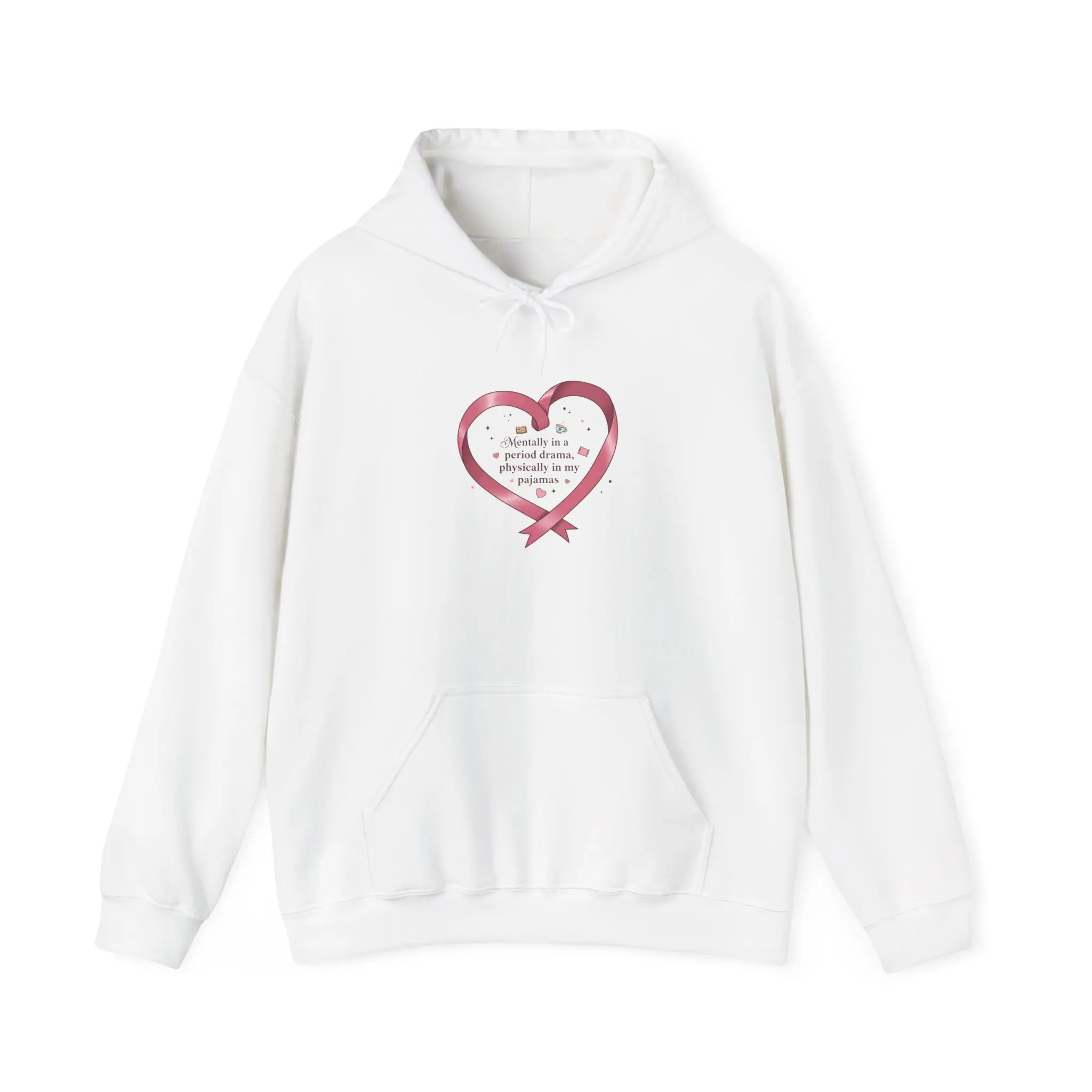 Pastel Coquette Heart Ribbon Hoodie | coquette, ribbon art, pastel humor