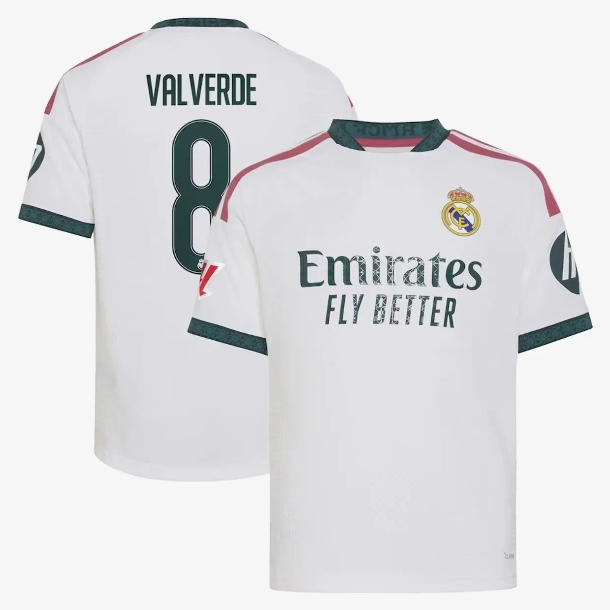 Unisex White Soccer Jersey Personalized Name & Number Football Shirt Unisex Breathable Fan Style Tee 2026/2027 Home