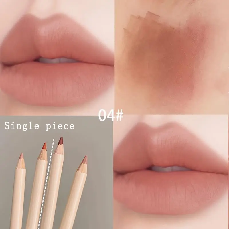 Herorange 4 Color Options Matte Liquid Lip Liner, Long Lasting Waterproof Velvet Nude Lip Liners, Includes Sharpener for Easy Application, Lip Liner Makeup Lipliner