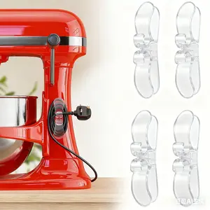 4 Pack Kitchen Appliances Cord Organizer Upgraded Stick On Cord Keeper Wire Wrapper Cord Holder for Mixer Blender Coffee Maker Air Fryer Toaster and Cooker