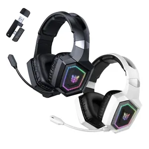 Onikuma 2.4GHz Wireless Gaming Headphones with Mic, 30hr Battery, RGB Lights, Ps5/ps4/PC/mobile Compatible, Gt888 Model