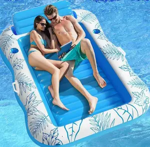 Extra Large Water Floating Mat 220x165cm, Pool Float Pad for Adults & Kids, Lake Beach Water Lounge