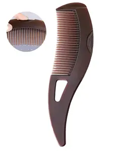 Hair Care Tool: Fine - Tooth Comb for Scalp Detox, Sweeping & Massage, Perfect for Women, Men & Kids (Brown)