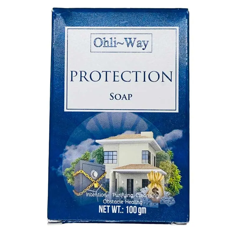 Ohli~Way Spiritual Protection Soap — 100g Ritual Bath Bar with Prayer Card