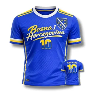 [Custom Name & Number] Bosnia Herzegovina #3 Football Fan Jersey, Haiti National Team Inspired Graphic Jersey, Haiti Flag Soccer Supporter Jersey, Caribbean Streetwear Football Jersey, Haiti Soccer Fan Graphic Tee, Retro Haiti Football Shirt