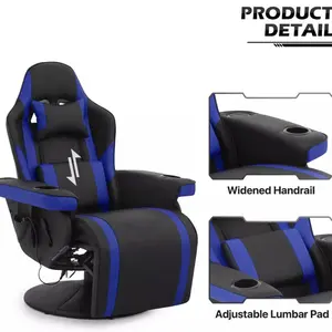 Bluetooth Speakers Gaming Chair Ergonomic Swivel Massage Racing Computer Seats
