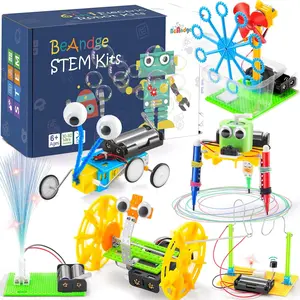 6-Piece Science Robot Experiment Kit, Educational Robotics Set for Kids & Adults, DIY Stem Learning Tools, Ideal Gift for Stem Enthusias, Robot Drawing Machine
