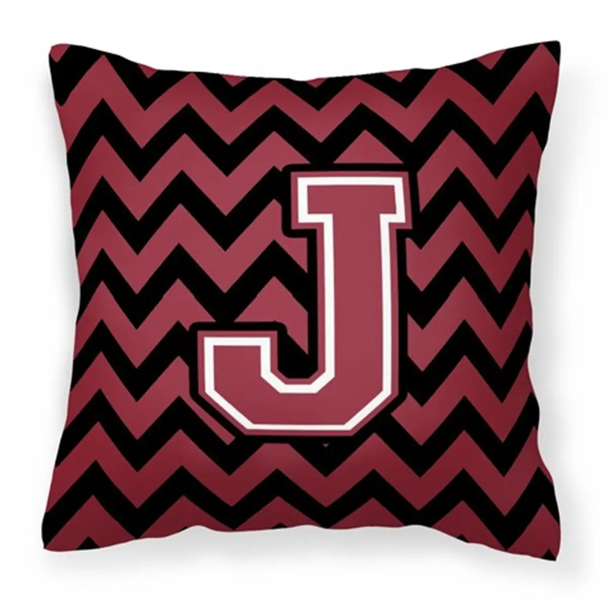 212 MAIN Letter J Chevron Print Polyester Home Decorative Cushion - Fade-Resistant, Durable, Suitable for Indoor Use & Cushions for Outdoor Furniture, Durable Cushions