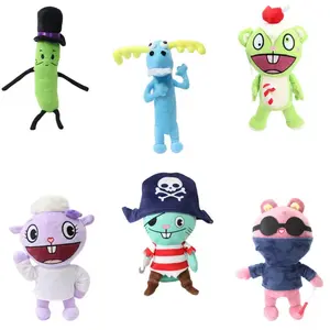 25CM HTF Happy Tree Friends Anime Soldier Fliqpy Person-Shaped Stuffed Toy, Military Flipy Doll for Kids Gift, Person-Shaped Stuffed Toys