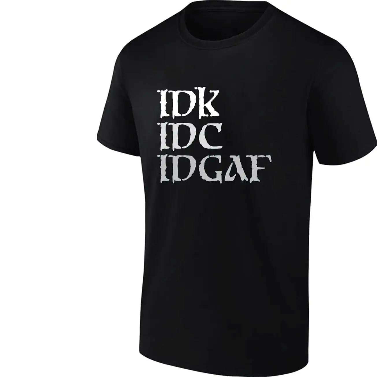 IDK IDC IDGAF acronym sarcastic mood attitude shirt KY7