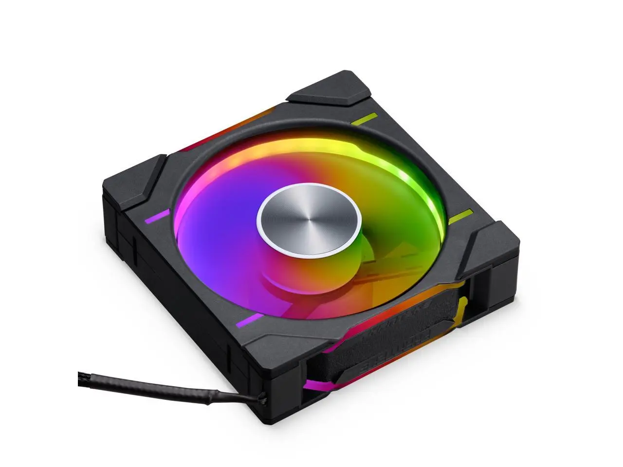 Phanteks D30-120 DRGB PWM FAN, Premium D-RGB Performance Fan, ARGB/DRGB lighting, Daisy-chain Fan Linking system, Black