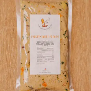 Turkey And Sweet Potato, Fresh human grade dog food By The Doggy Chef Co.