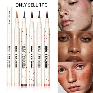 Realistic Freckle Pen, Easy Color Application Natural Look, Smudge Proof Waterproof Quick-Dry Freckle Pen, Eye Liner Freckle Pen, Makeup, Cosmetic
