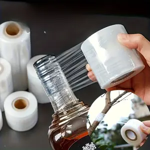 1 Roll 200m Stretch Film Adhesive Tape, Multi-Purpose Packaging Material, Suitable for Bottles Jars Eyelashes Brows Gardening Grafting Plant Repair