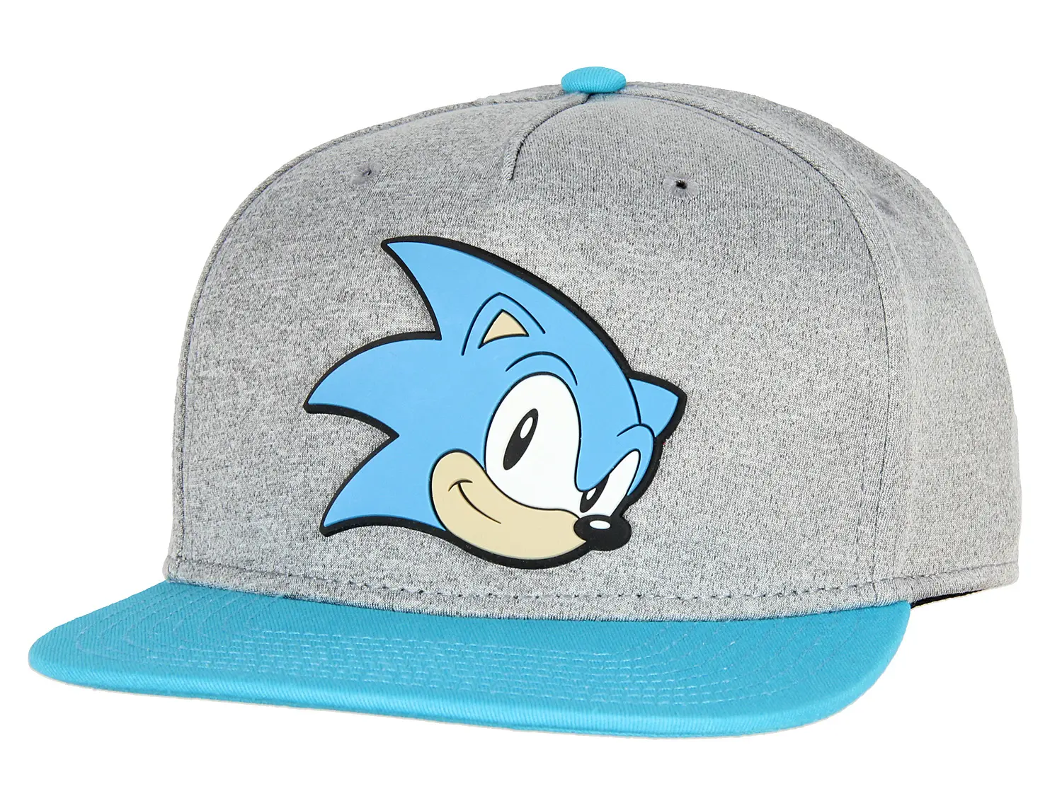 Sonic The Hedgehog Face Snapback Youth Hat, Flat Bill Hats, Adjustable Strap