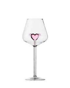 Tall Heart Wine Glass - Valentines Day, Galentines, Gift