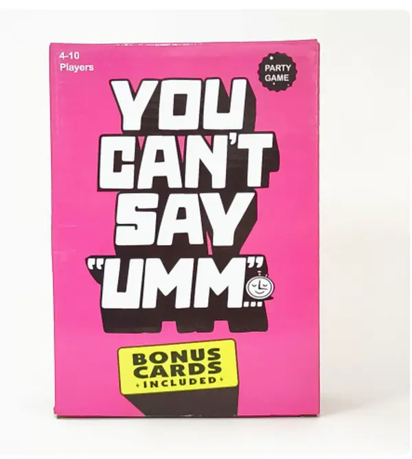 You Can't Say UMM Card Game | Fast-Paced Family Party Game | Fun Tabletop Game for Kids & Adults