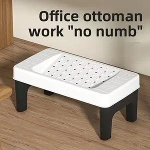 Adjustable Footrest (//blue/), No Assembly Required, Desk Underneath Footstool, Office Chair Foot Rest, Travel Foot Pad, Foot Rest Stools