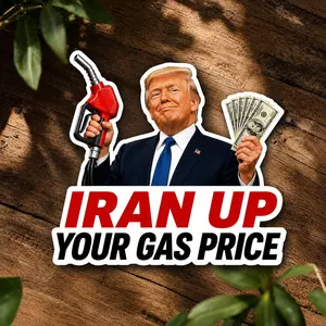 Meme Viral Anti-Trump & Eclipse Stickers, Funny Trump I Did That Sticker, Gas Price Sticker, Waterproof