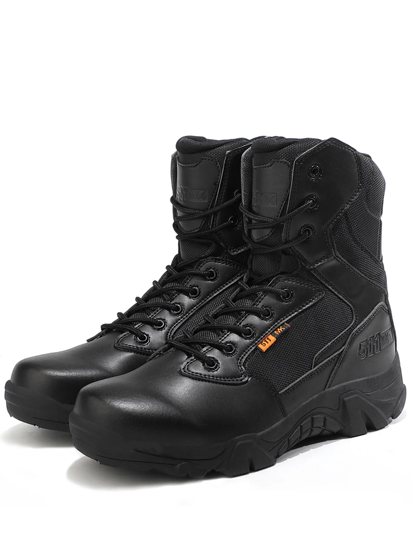 Men's Outdoor Anti-slip & Wear-resistant Tactical Boots, Non Slip Shoes Work, Tactical Work Boots, Casual Waterproof Military Boots, Fashionable Shoes for Outdoor Hiking & Cycling, Weatherproof Footwear