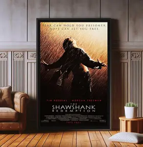 The Shawshank Redemption Film Poster, High Quality Canvas Print, Popular Poster Prints for Wall Aesthetic Decor, A1,A2,A3,A4,A5,27X40