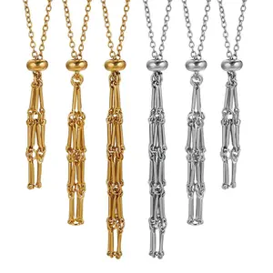 1PCS Stainless Steel Net Cage Necklace Men's and Women's Stone Collection Pocket Adjustable Pendant Jewelry