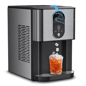 COWSAR Nugget Ice Maker Dispenser, Self Dispensing Pellet Ice Maker, 44lbs/24H, 15mins Quick Ice Make, 3.3lbs Ice Storage, Ice Full Indicator, Self-Cleaning, Home, Kitchen, Bar, Party