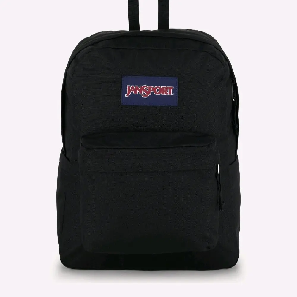 JanSport Classic Elegant Foldable Synthetic Outdoor Backpack, Functional Front Utility Pocket, Black, Outdoors, Chic, Zip, Adults