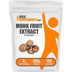 BulkSupplements - Monk Fruit Extract Powder - Natural Sweetener - Sugar Alternatives - 100g-1kg - 2g per Serving