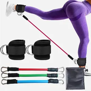 Ankle Resistance Bands With Cuffs Ankle Weights Fitness Band Set