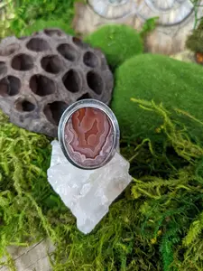 Beautiful Pink Gemmy Rhodochrosite Ring 925 Sterling Silver Size 8 High Quality Gemstone Jewelry Healing Crystals Natural Mineral Specimen