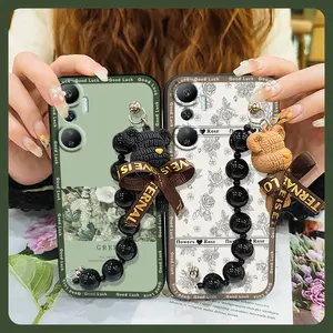 Skin-friendly feel soft case Phone Case For infinix X6826/Hot20 4G/Free Fire Bear bracelet Anti-knock Waterproof Dirt-resistant Cartoon cute Back Cover silicone