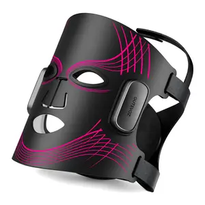 LED Red Light Therapy Mask for Face, 5 Light Modes with Infrared, Red Blue Yellow Purple Light, 1200mAh Rechargeable Wireless Face Mask for Skincare at Home and Travel, Beauty Gift Ideas