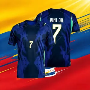 2026 Brazil Away 10#Neymar and 7#VINI 11#Raphinha Short And Long Sleeve Soccer Jersey Fans Versio Breathable